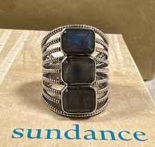 NWT Sundance Catalog Silver Labradorite Tridescent Ring Size 7 148
