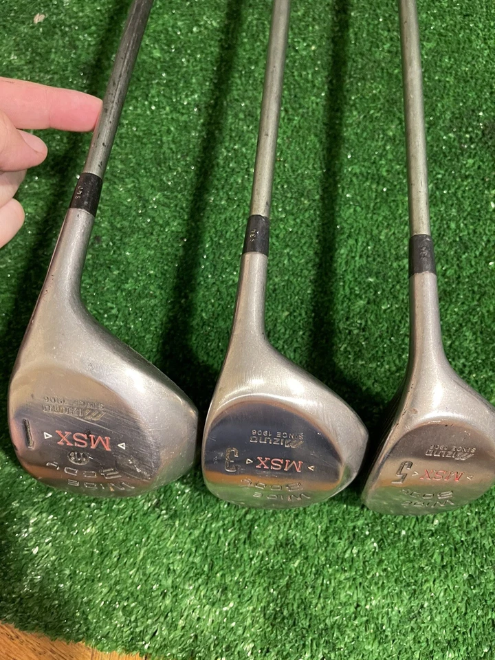 Mizuno MSX Wide Body Woods Set Driver 3, 5 Stiff Graphite Shafts - Image 2 of 4