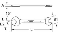 KS Tools Bronzeplus Doppel-MaulschlüSsel 46X50 Mm (963.7056)