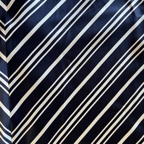Pendleton Silk Skirt Women's Size 10 Nautical Blue White Striped Classic A Line - Picture 3 of 11