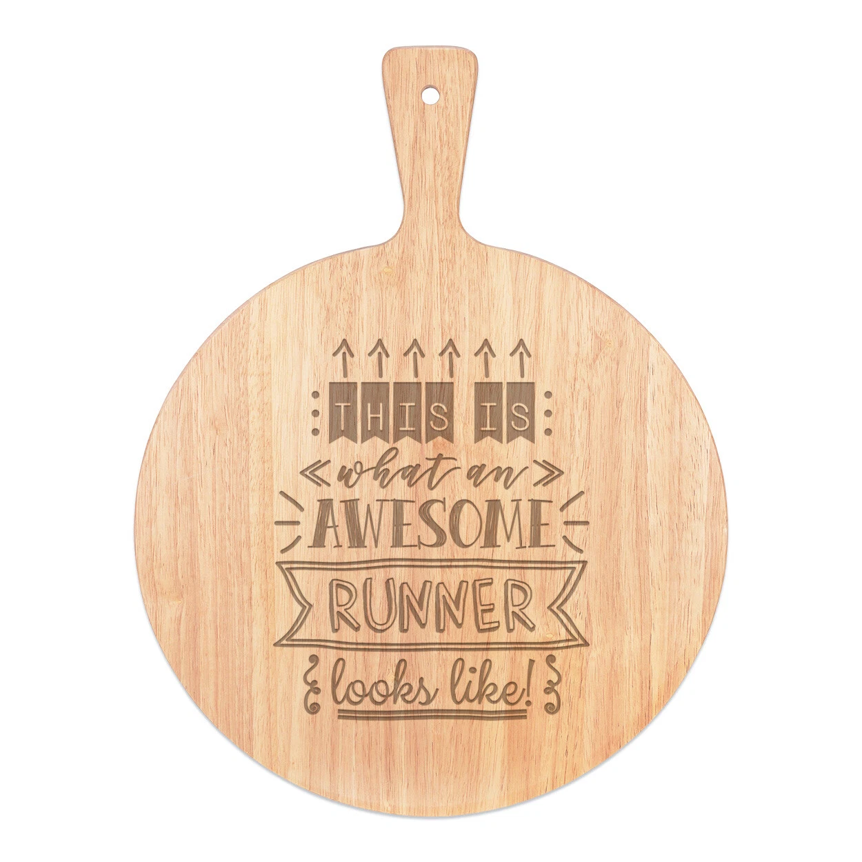 This Is What An Awesome Runner Looks Like Pizza Board Paddle Wooden Best