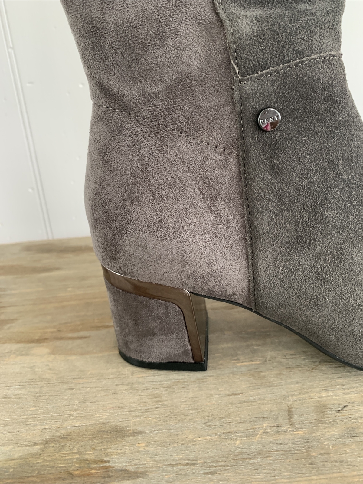 DKNY+Women%27s+Knee+High+Tall+Boot+Steel+Suede+with+Stretch+CORA+6 for ...