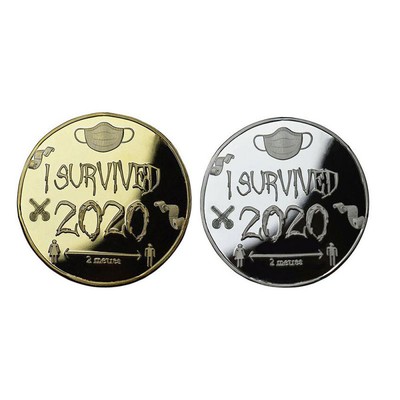 Hard Years Collectors I Survived 2020 Memorial Commemorative Coin Alloy Medal