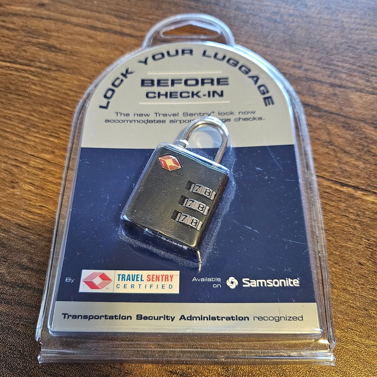 Cerradura Travel Sentry Airport aprobada por la TSA bloquea tu equipaje antes del check-in sellada