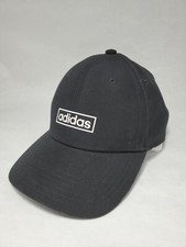 ADIDAS Classic Embroidered Trefoil Black Snapback Baseball Hat Cap Climalite