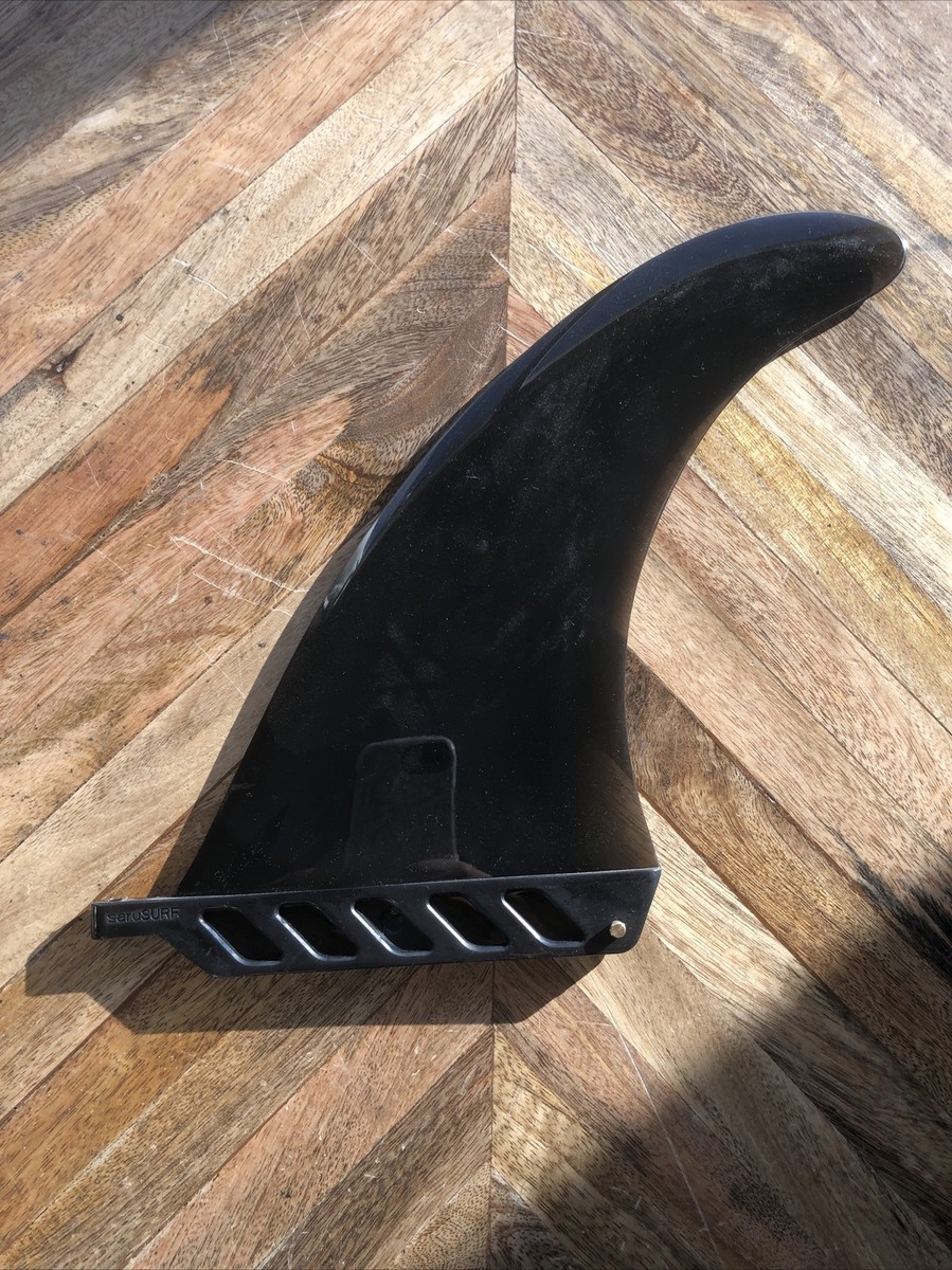 2x 10 inch+ 8 inch Surf Center Fin Pour Longboard Surfboard u0026 Paddleboard Noir - Sport