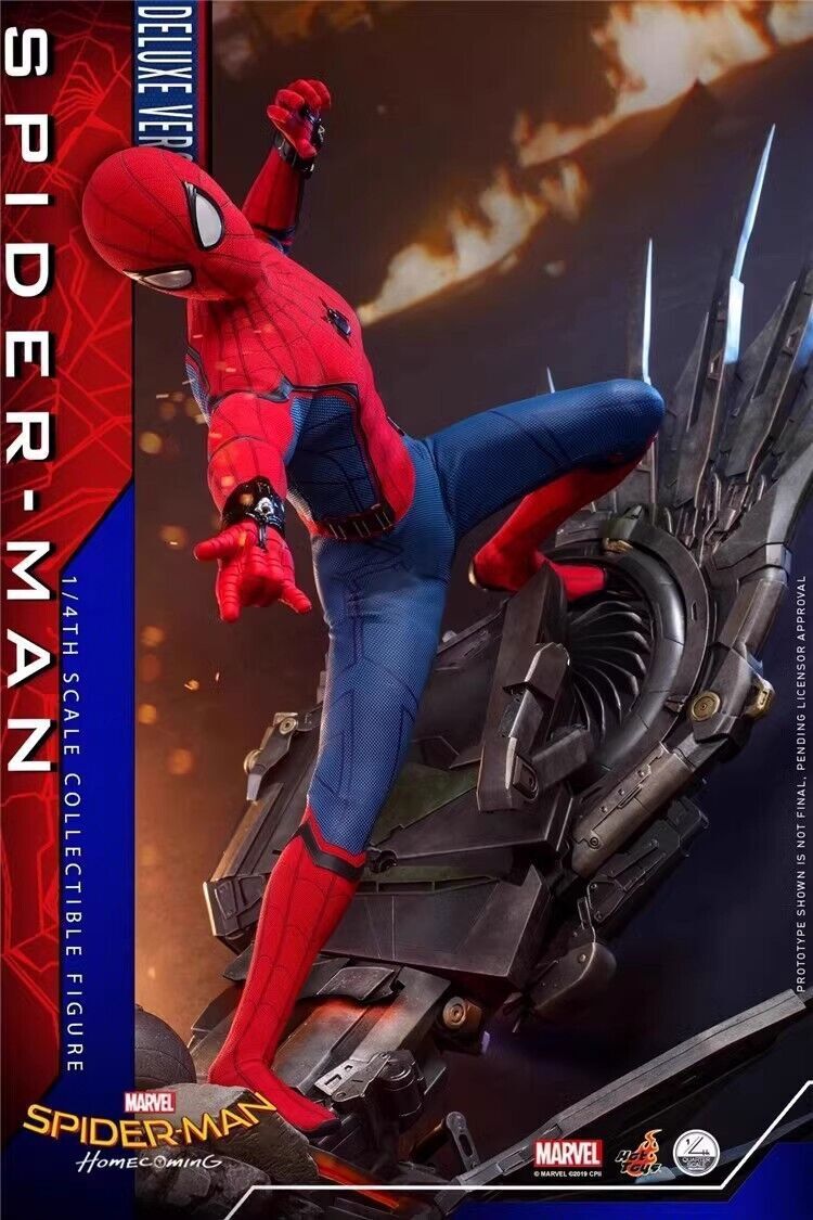 Figurine Hot Toys Spider-Man Homecoming – QS015 1/4 Deluxe – 33 Cm – Neuf