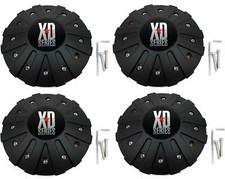 4 New Kmc Xd Series Wheel Center Caps Matte Black Fits All Xd778 Monster Wheels