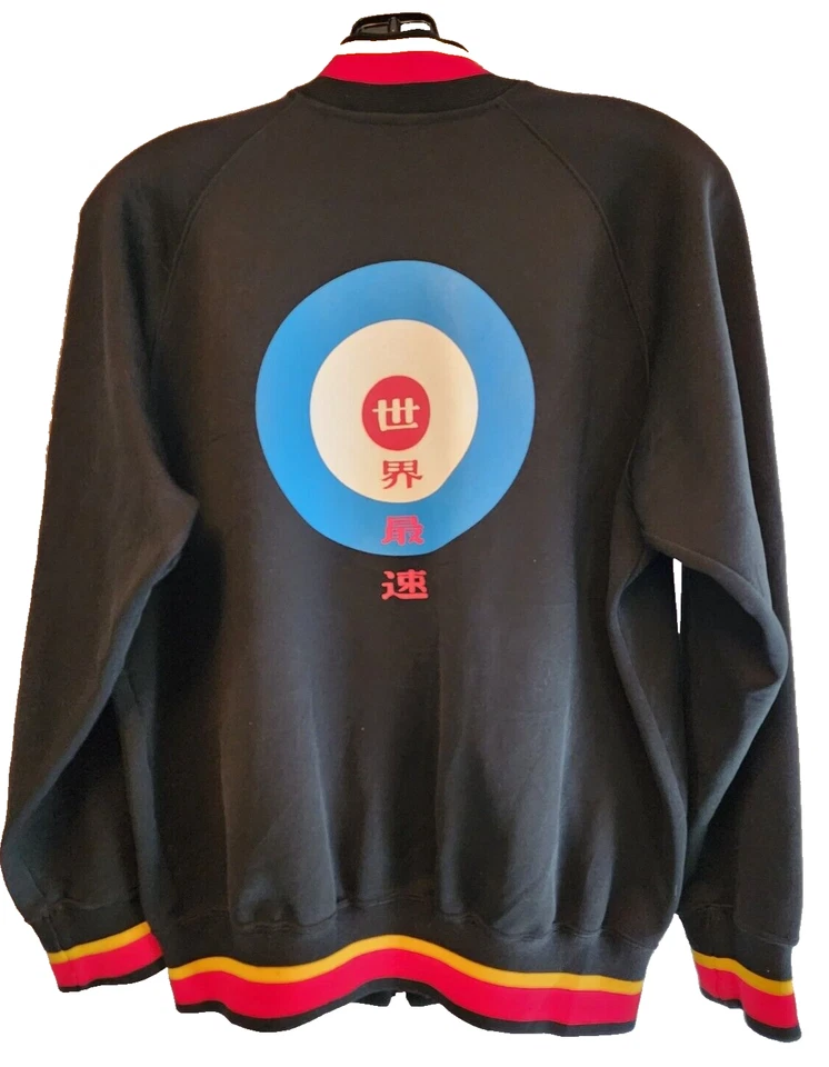 *RaRe* CHAQUETA DE PISTA NEGRA TOKYO VESPA CLUB Scooter Asics Original De Colección | M/L Foto 2 de 3