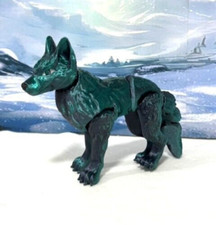 3d Printed Wolf, Black and Green Articulated Wolf Toy, Fidget ADHD Autism Toy