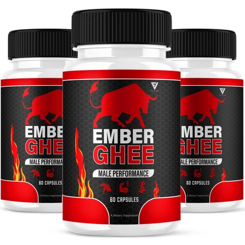 3 Pack Ember Ghee Max Performance Supplement EmberGhee Capsules 180 Capsules