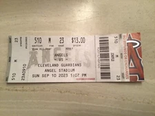 KENNY ROSENBERG FIRST CAREER WIN 9/10/2023 TICKET STUB LOS ANGELES ANGELS MINT