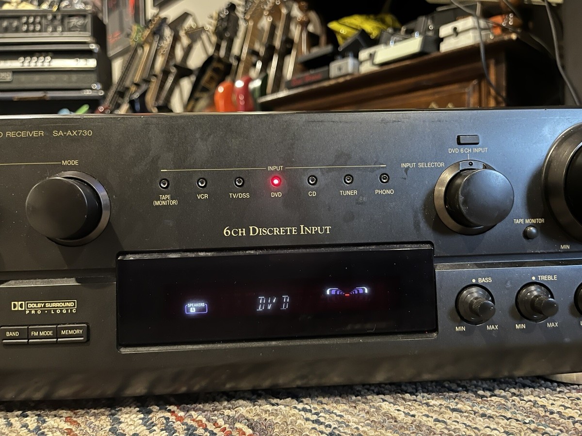 Technics SA-AX730 AV Stereo Receiver DVD Cd Cassette Record