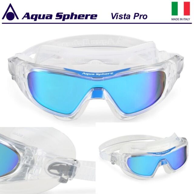 Aqua Sphere VISTA PRO Schwimmbrille transparent Regular verspiegeltes Glas blau
