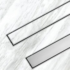 Linear Shower Drain Stainless 304 Steel Wetroom Channel Gully Trap Waste 60-80cm