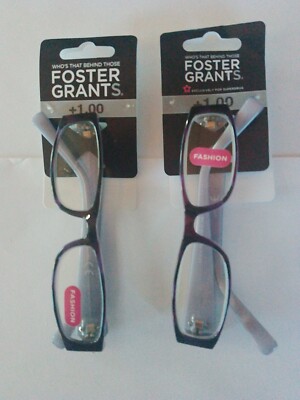 Foster Grant +100 Unisex Style Lesebrille Ex Display x 2 Paar