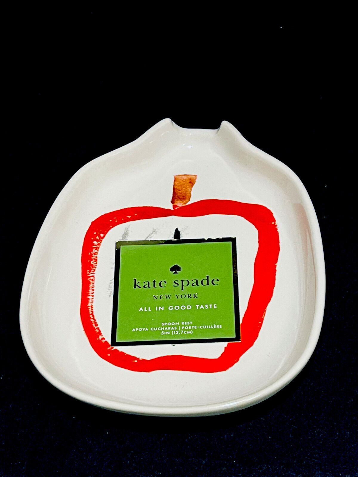 Kate Spade New York ￼Lenox All In Good Taste Pretty Pantry Apple Spoon Rest  New | eBay
