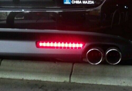 2x SMOKE LENS LED REAR BUMPER REFLECTOR BRAKE LIGHTS FOR MAZDA 3 MAZDASPEED3