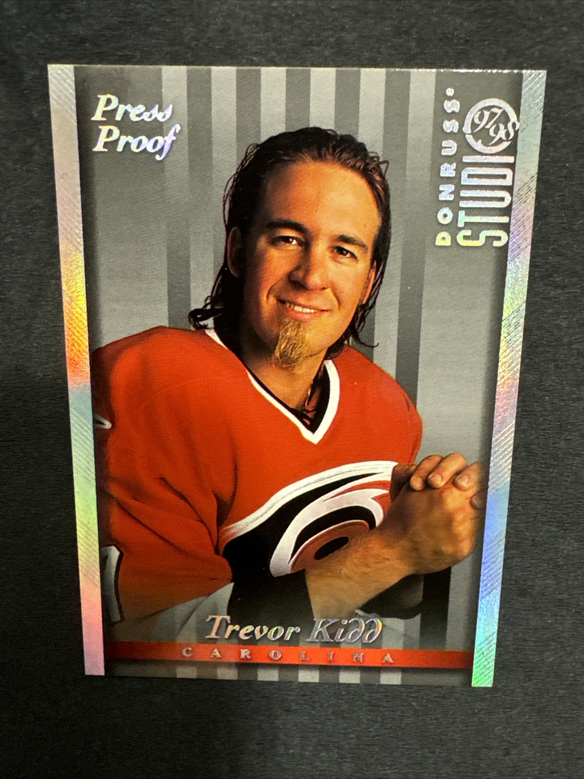 97-98 Donruss Studio Hockey Press Proof Silver 61 Trevor Kidd 1 Of 1000