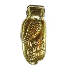 1920s Poll-Parrot Shoes Advertising Tin Embossed Antique Toy Clicker