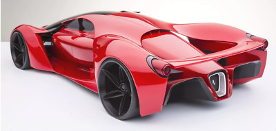 Ferrari HyperCar SuperCar Exotic LeMans Race Car Custom Built1:12SCALE MODEL