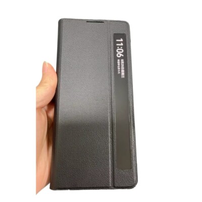 Original For HUAWEI Mate X2 Premium Leather Smart View Flip Case Cover
