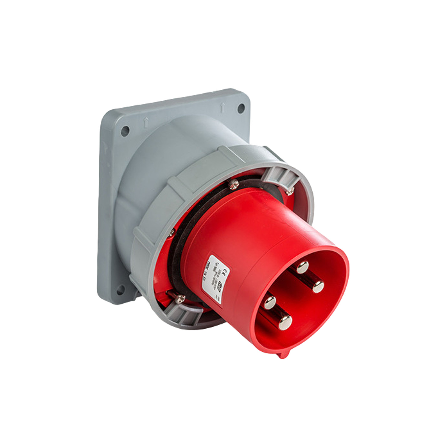 Prise mâle encastrable triphasée 125A 3P+T IP67 Ide pour raccordement électrique industriel