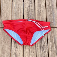 Aussiebum Men red swish swim brief bikini Swimwear size S L XL