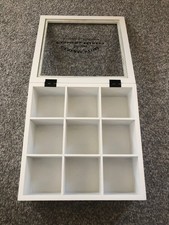 Vintage Style Wooden Tea Box – 9 Compartment – Excellent Condition