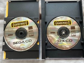 Fahrenheit (Sega 32X, 1995) Sega CD CIB Complete 2 Discs W/ Manual + Reg Card