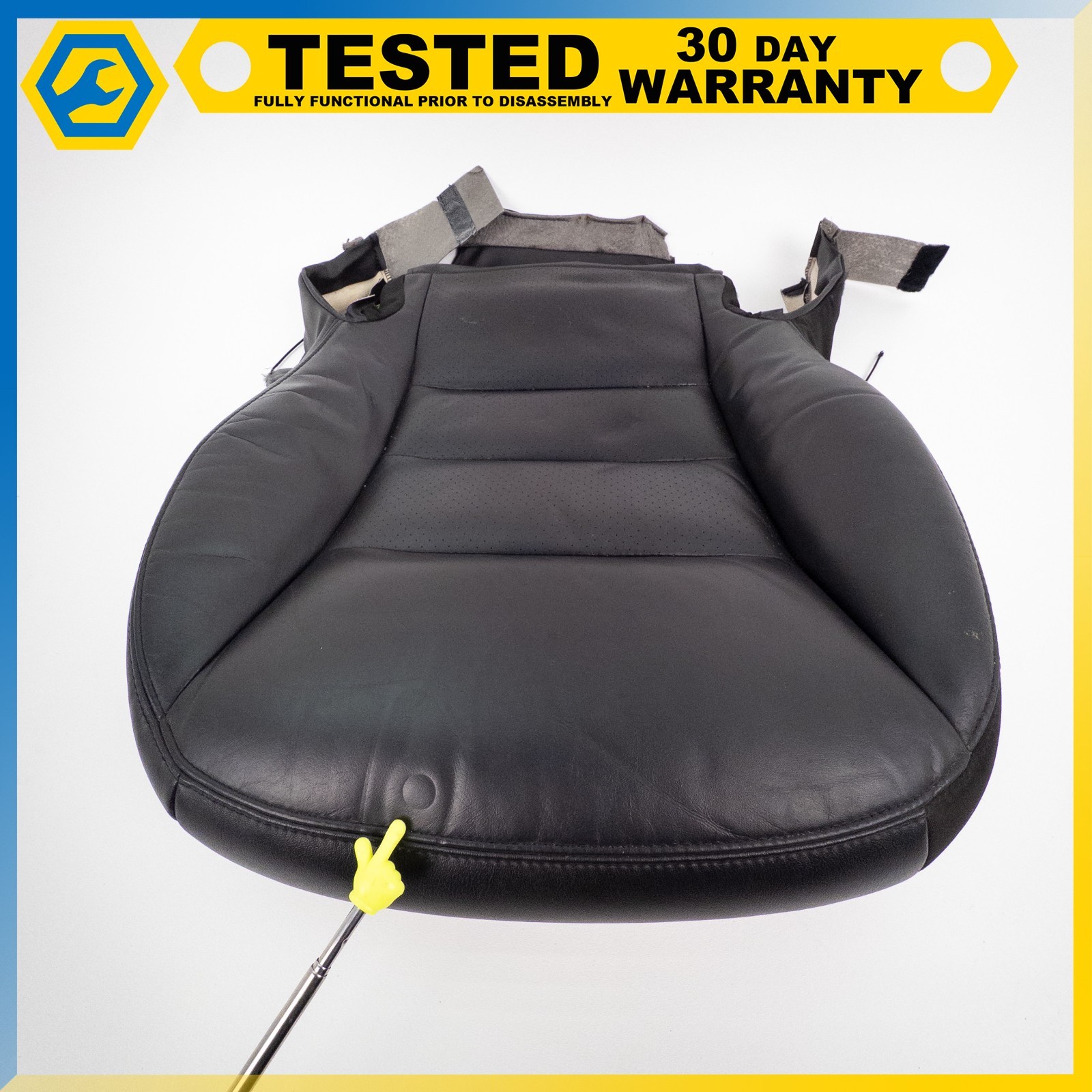 05-13 CHEVROLET CORVETTE C6 FRONT RIGHT PASSENGER UPPER LOWER SEAT CUSHION OEM