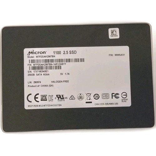 Micron SSD 256GB 1100 Festplatte 2.5 Zoll SATA III Gebraucht Getestet