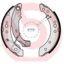 Bremsbackensatz hinten für Renault Clio 4 BH Logan 1 LS Logan-Stepway 2 | 21876