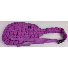 Pickle O Joe Purple Quilted Pickleball Sling Bag Padded Lightweight Adjustable