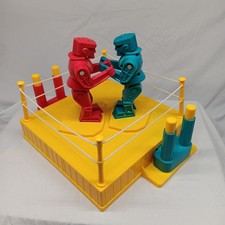 2001 Mattel Rock'em Sock'em Robots 10" X 10" Ring Working No Box