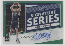2020-21 Panini Donruss Optic Signature Series Green Prizm Greg Ostertag Auto 0r4