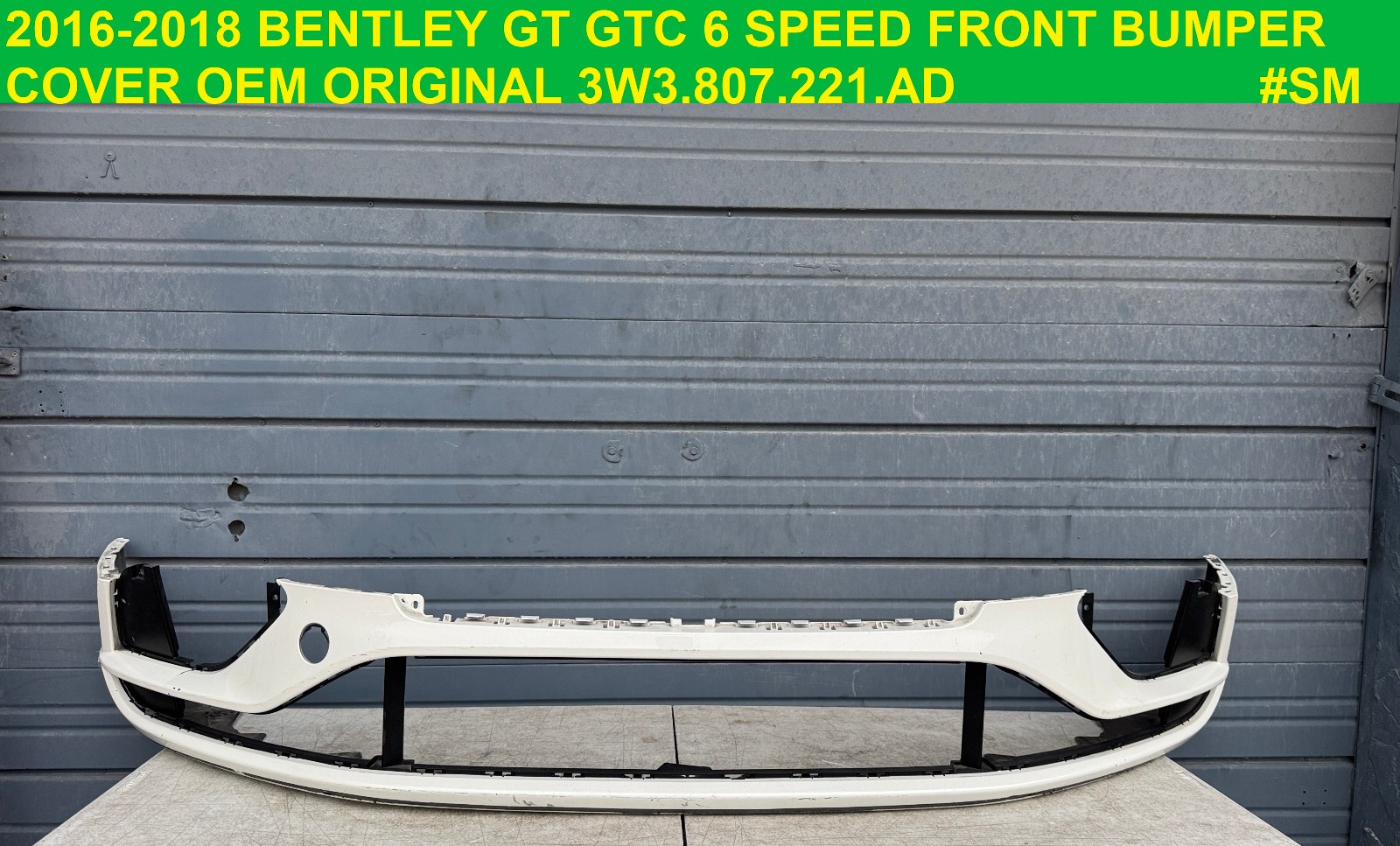 ✅ 2016 2017 2018 Bentley Continental GT GTC Front Bumper OEM 3W3807221AD 6 SPEED