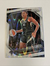 2025 Panini Prizm WNBA White Seismic Kiah Stokes #58 Las Vegas Aces