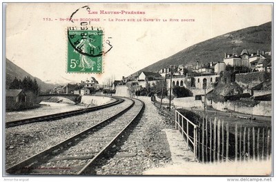 65 SAINT PE DE BIGORRE - die Brücke über die Gabe und das rechte Ufer