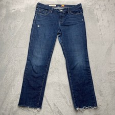 Anthropologie Pilcro Denim Jeans Womens Size 32 Distressed Frayed Hem