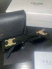 Celine Maxi Triomphe Rectangular Sunglasses, 53mm