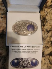 Superbia-Sea Bird 2013 Niue .999 Fine Silver, 5C Digital Color Printing on Glass