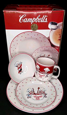 Vintage Dinnerware Set With Original Box 4 Piece Campbell's Kids 1990s