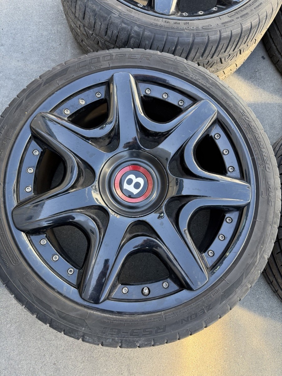 Bentley Continental OEM 20” 20x9 Set Black Mulliner Wheels Rims