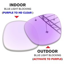 Transition-Clear to Purple Replacement Lens for Ray-Ban RW4006 08 09 10 12 13 14