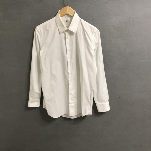 Men Ferum Shirt White Cotton 38 / M / 46