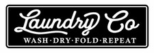 Laundry Co Wash Dry Fold Repeat - Home Decor Wall Sign : Black 24" x 7"