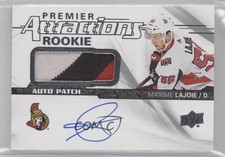 2018-19 Upper Deck Premier Attractions Rookie 21/99 Max Lajoie #PAR-ML Auto 0a02