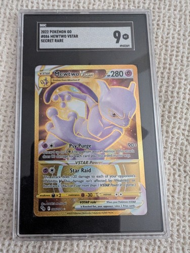 Mewtwo VSTAR graded SGC 9 for sale on eBay