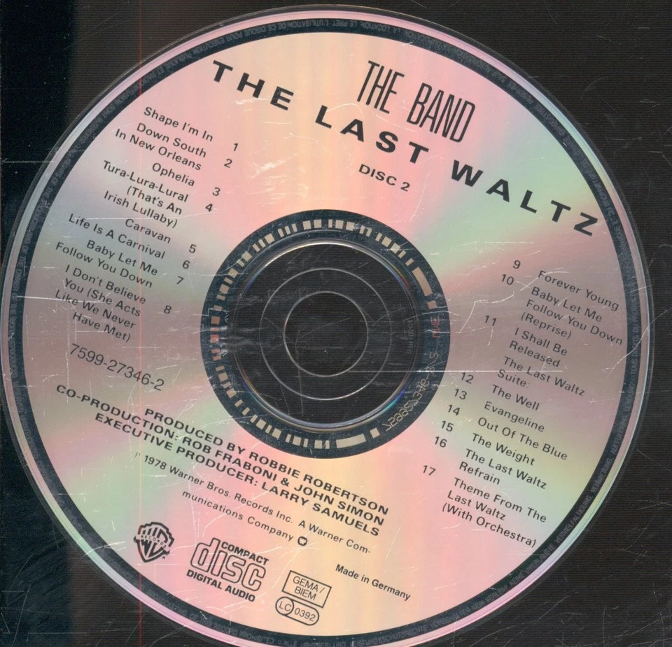 Band Last Waltz Doppel-CD USA Warner Bros 31462 - Bild 4 von 4